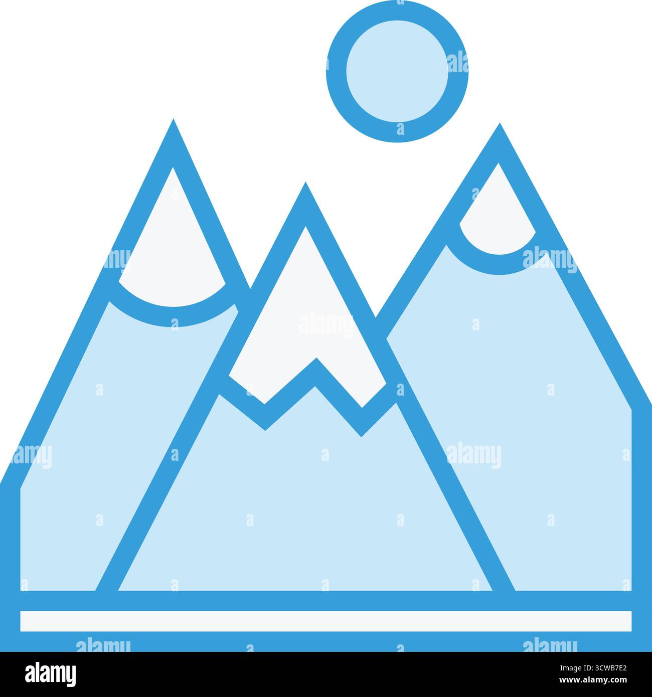Mountain Vector Icon Design Illustration Stock Vector