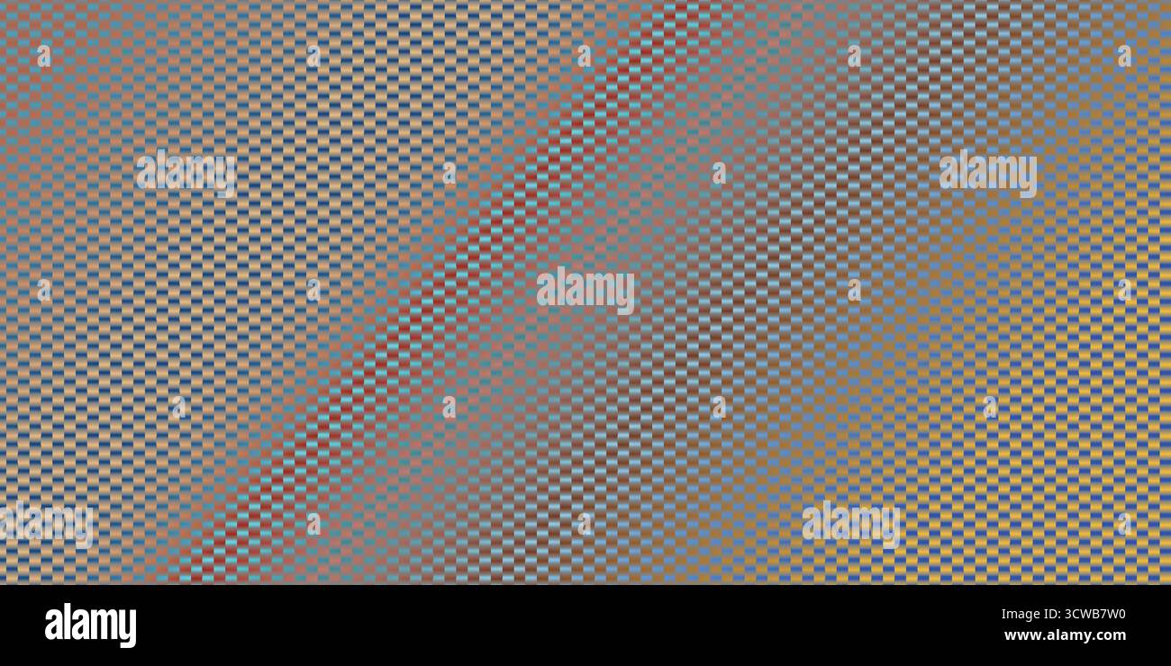 Dynamic Colorful Woven Checkered Pattern Background with Diagonal Gradient. Stock Vector