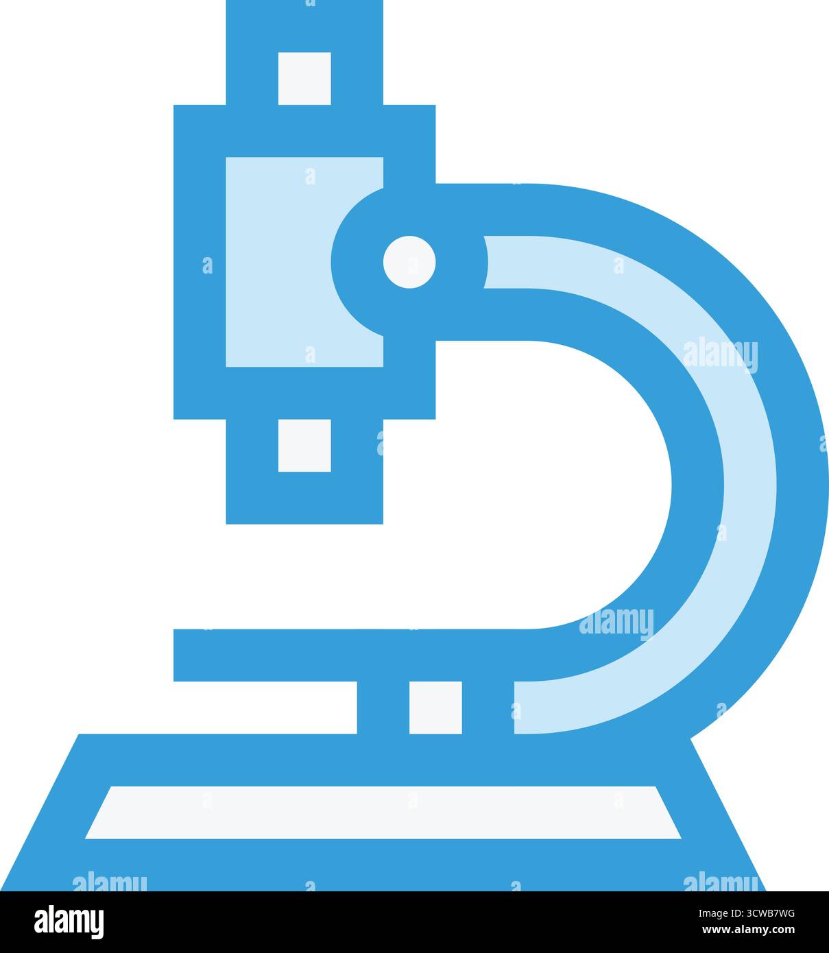 Microscope Vector Icon Design Illustration Stock Vector