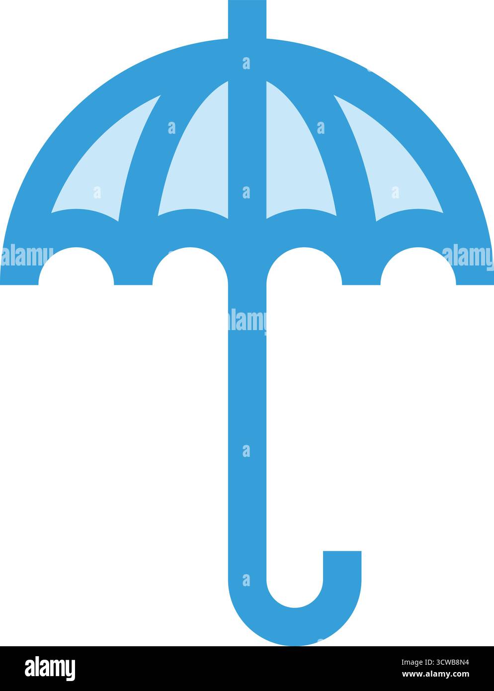 Protective Umbrel Vector Icon Design Illustration Stock Vector