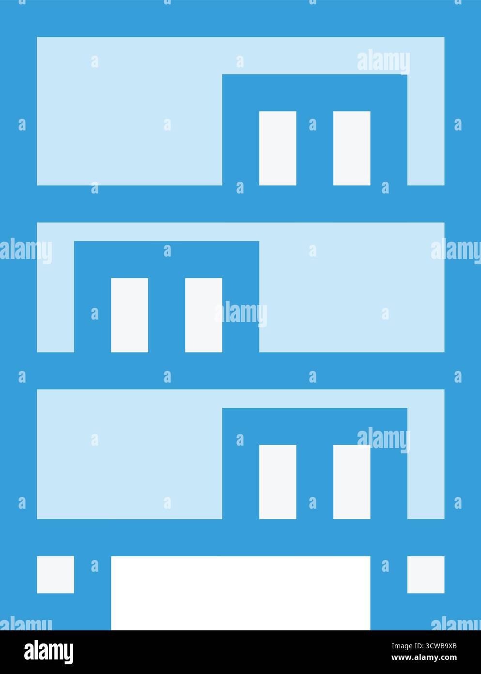 Bookcase Vector Icon Design Illustration Stock Vector