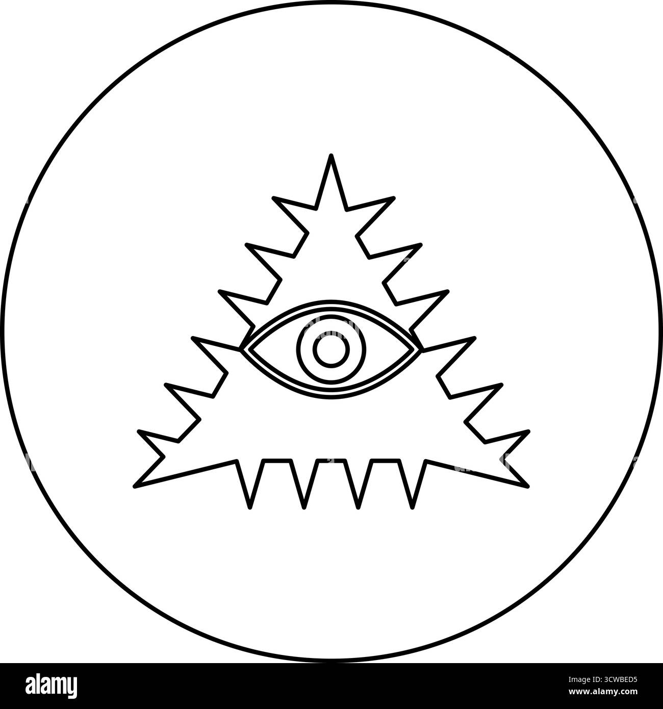 Mason symbol occult emblem of masonic Illuminati triangle all seeing ...