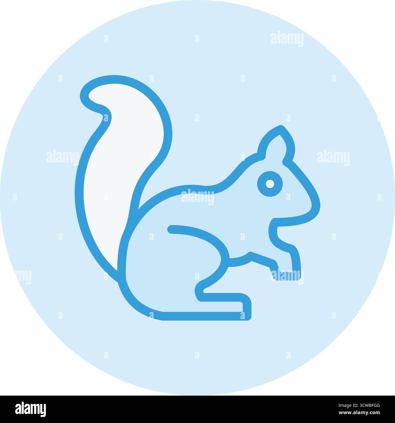 Squirrel Vector Icon Design Illustration Stock Vector