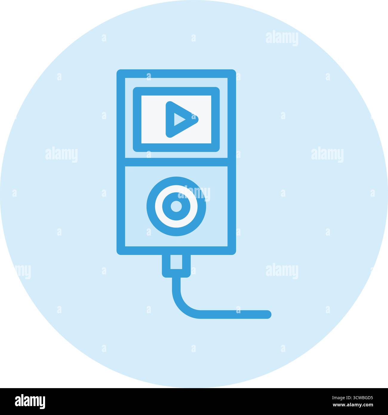 Music Player Vector Icon Design Illustration Stock Vector