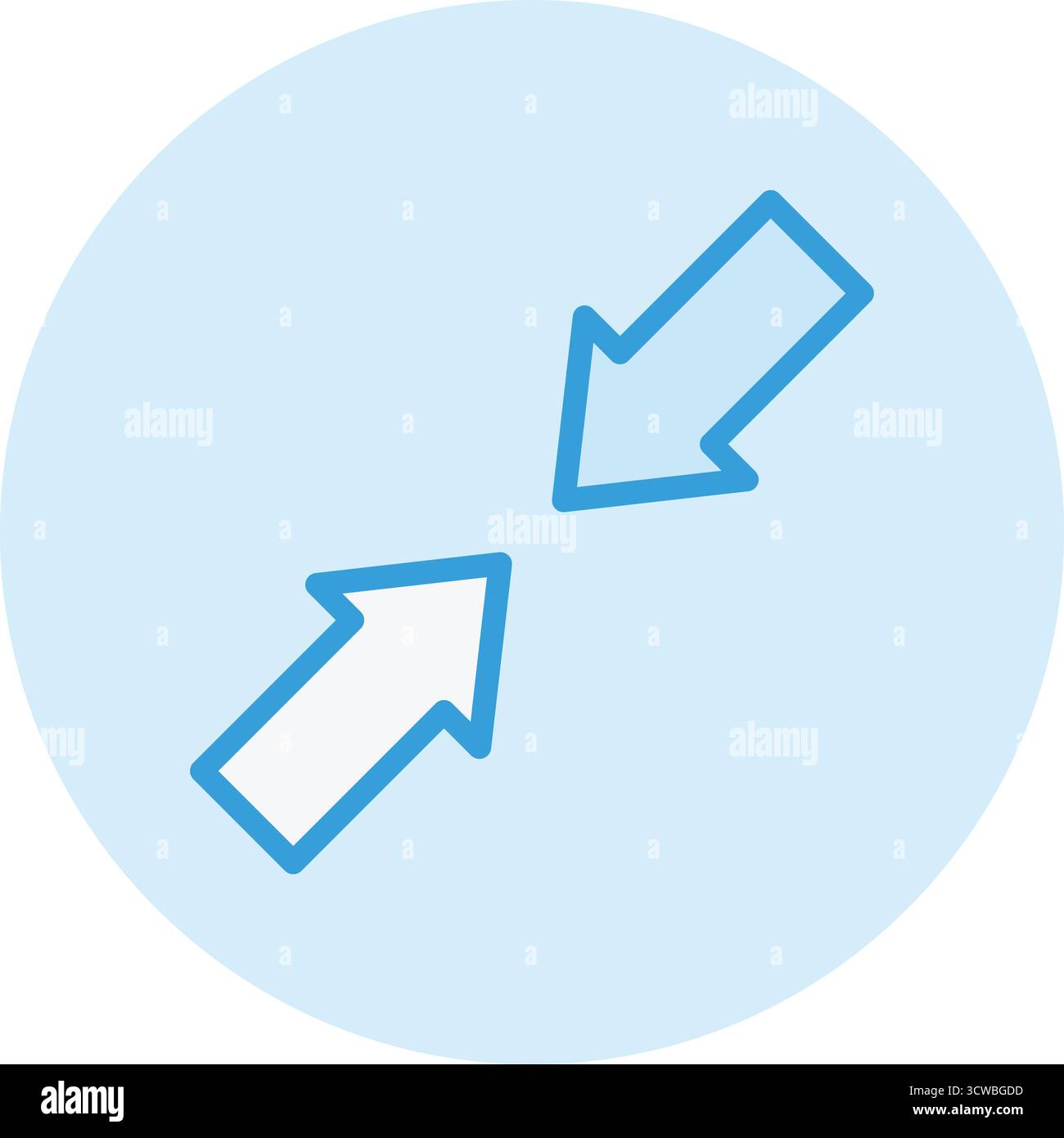 Minimize Vector Icon Design Illustration Stock Vector