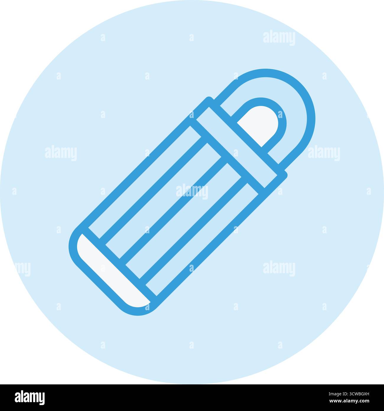 Sleeping Bag Vector Icon Design Illustration Stock Vector