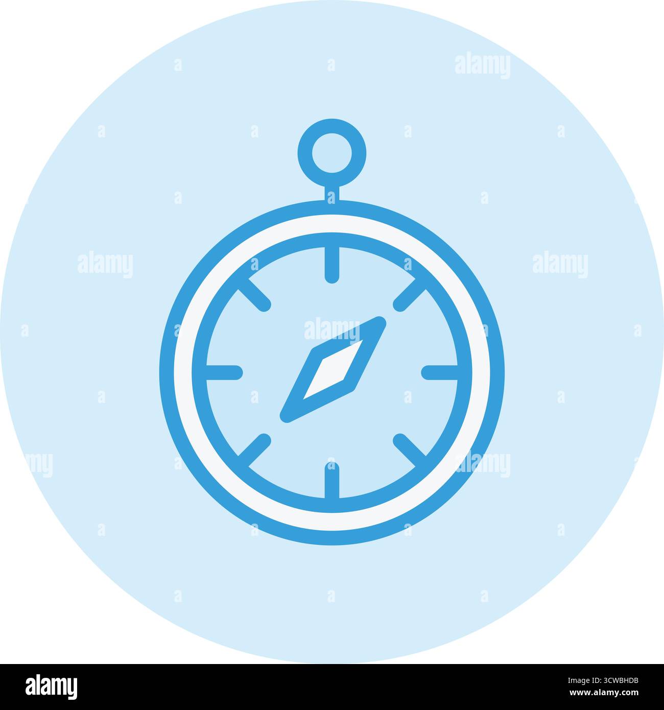 Compass Vector Icon Design Illustration Stock Vector