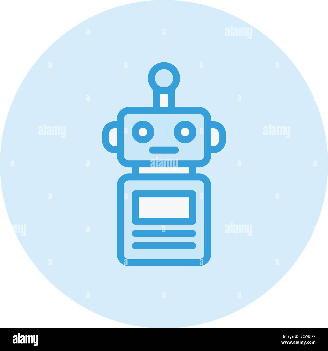 Robot Vector Icon Design Illustration Stock Vector