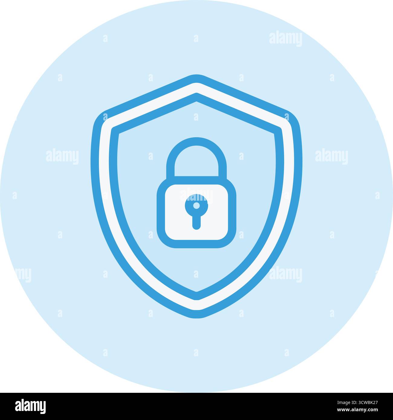 Cyber security Vector Icon Design Illustration Stock Vector