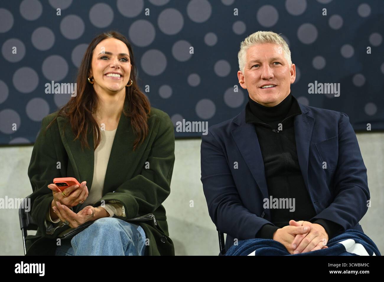 Esther SEDLACZEK (ARD presenter) and football expert Bastian ...
