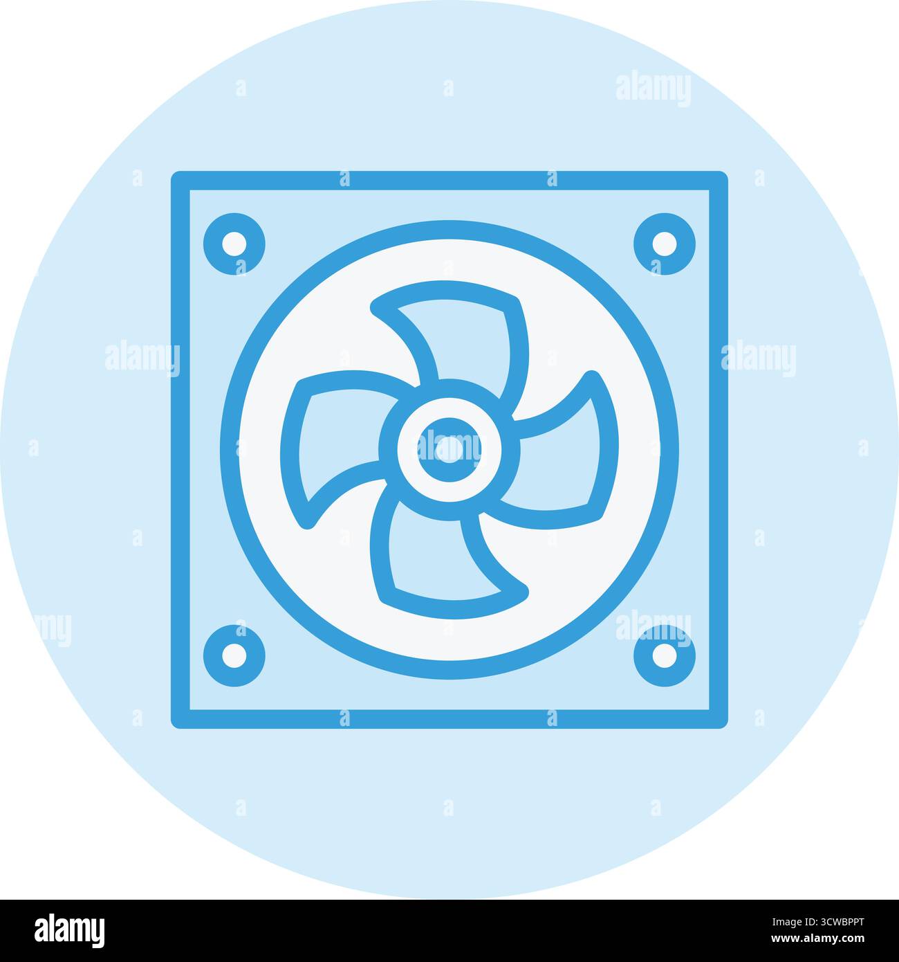 Fan Vector Icon Design Illustration Stock Vector