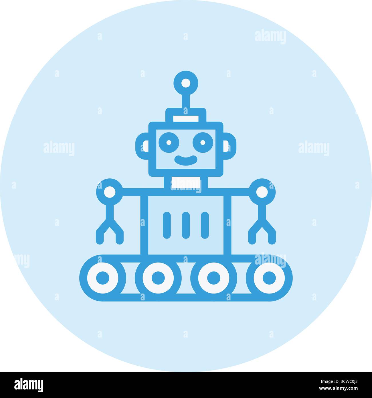 Robot Vector Icon Design Illustration Stock Vector
