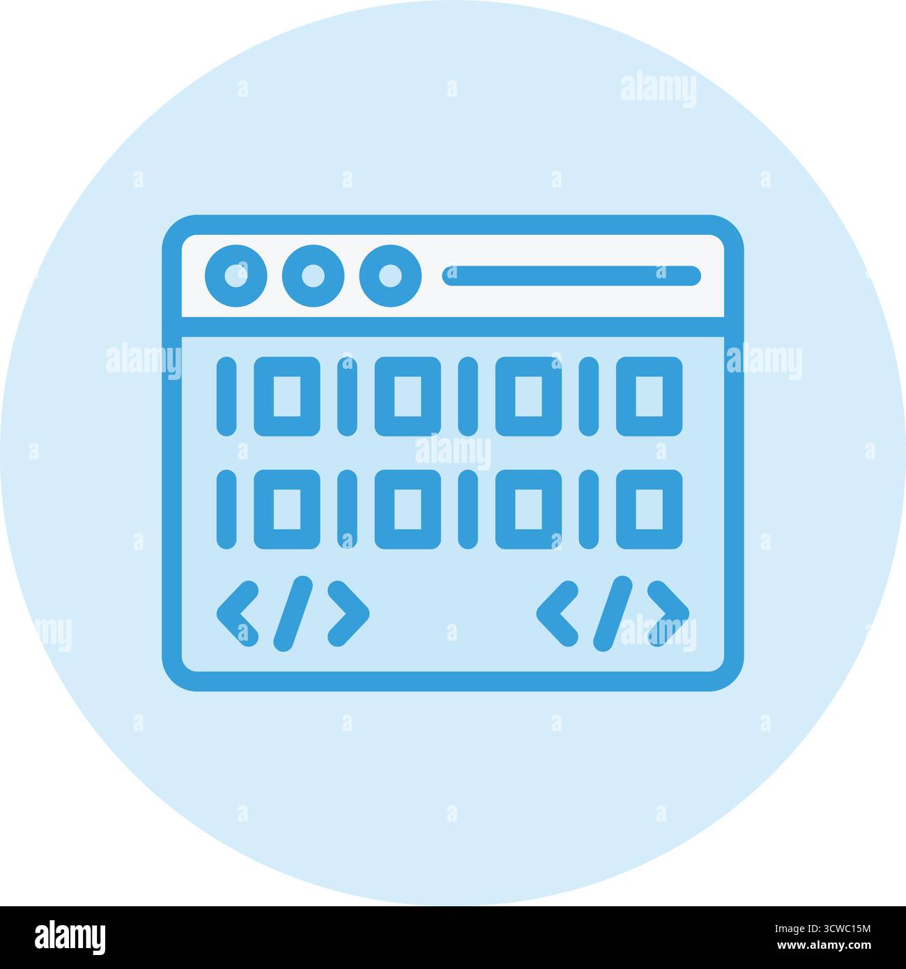 Coding Vector Icon Design Illustration Stock Vector