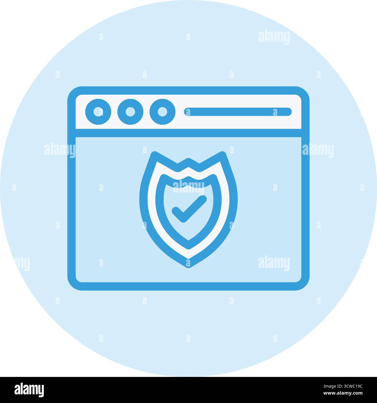 Web protection Vector Icon Design Illustration Stock Vector