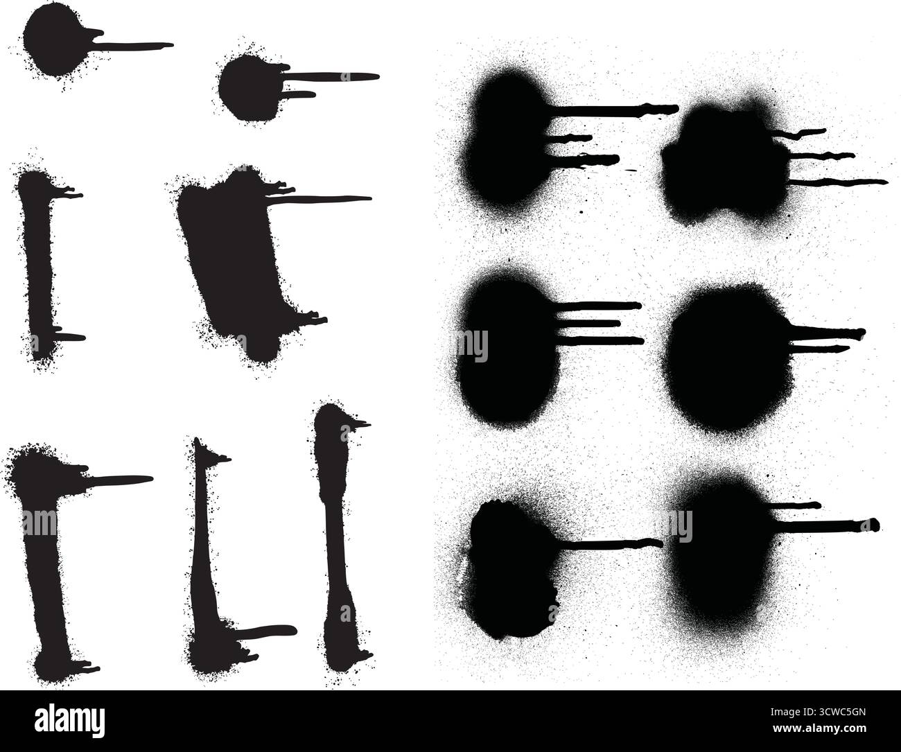 Transition to pointillism Cut Out Stock Images & Pictures - Alamy