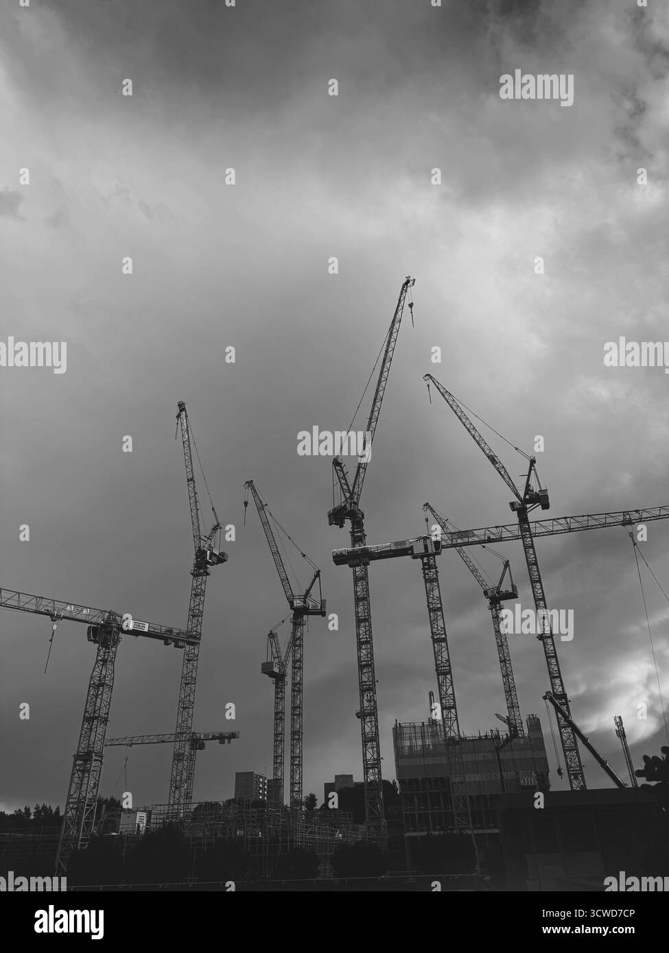 Construction at Munich - Smartphone Captured Stock Image