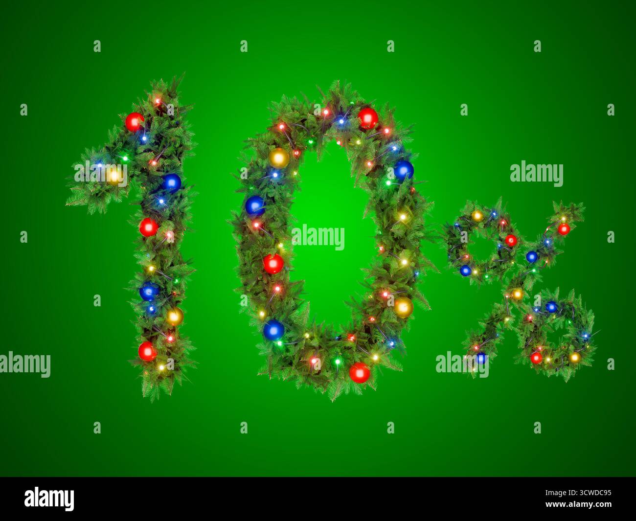 Festive 10 percent sign hi-res stock photography and images - Alamy