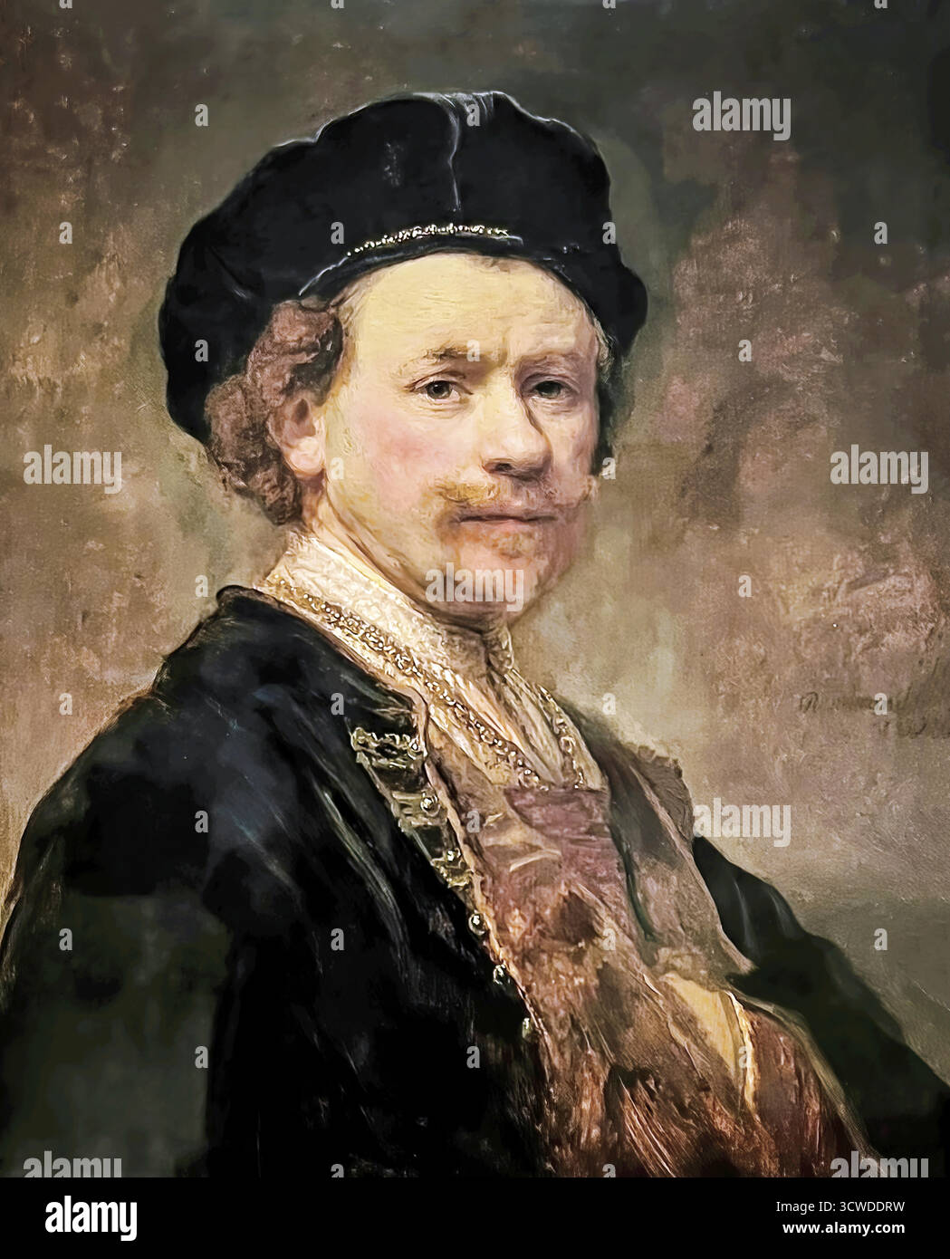 Rembrandt van rijn self Stock Vector Images - Alamy