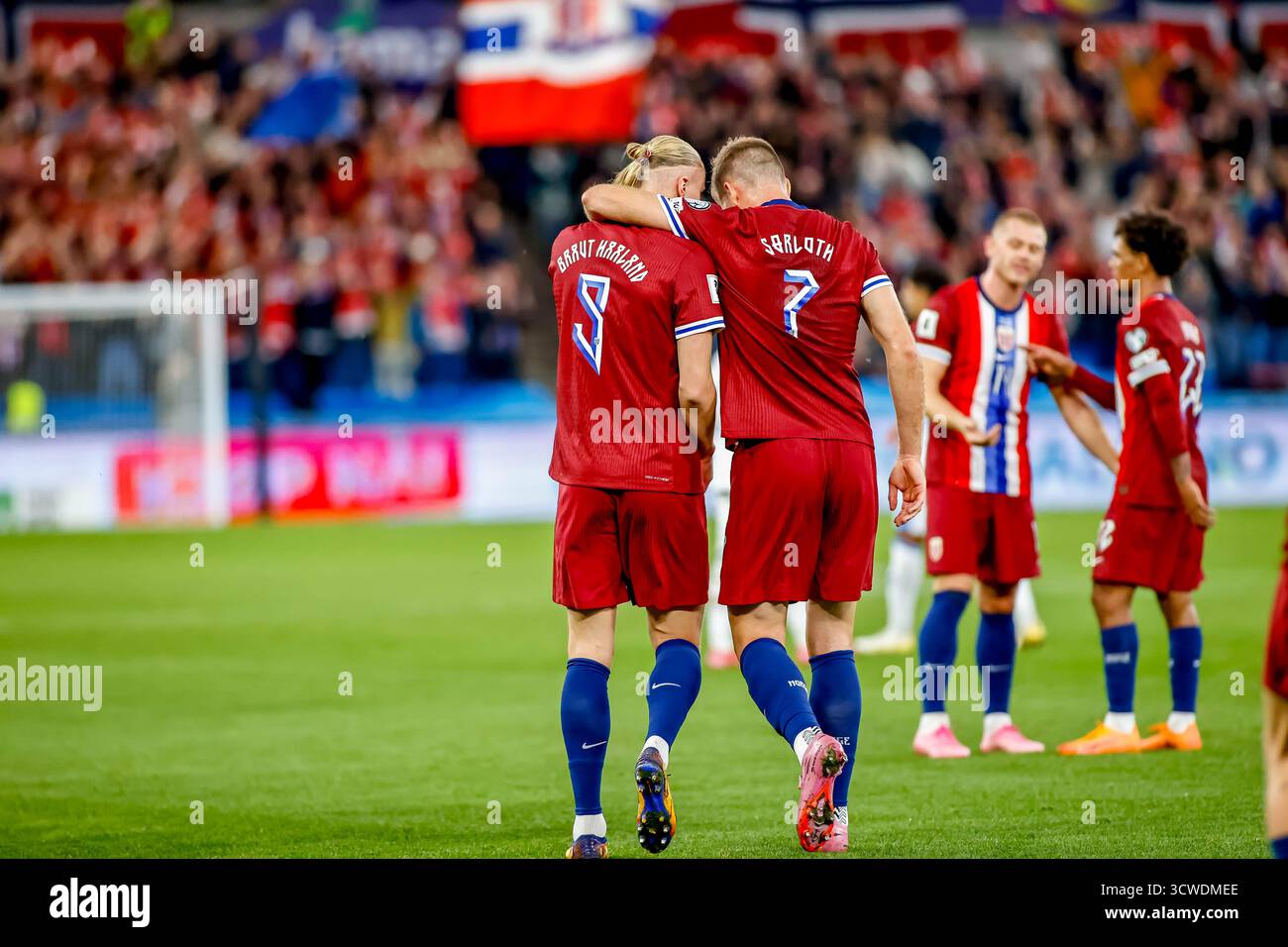 Oslo Norway 11th Oct 2025 Norway s Erling Braut Haaland And Norway s oslo-norway-11th-oct-2025-norway-s-erling-braut-haaland-and-norway-s