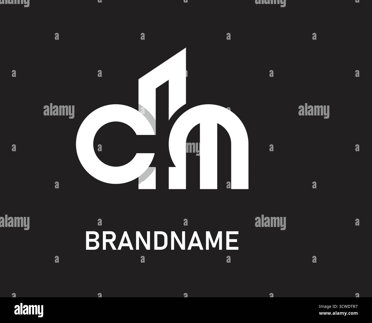 Letter cm logo design template Stock Vector Image & Art - Alamy