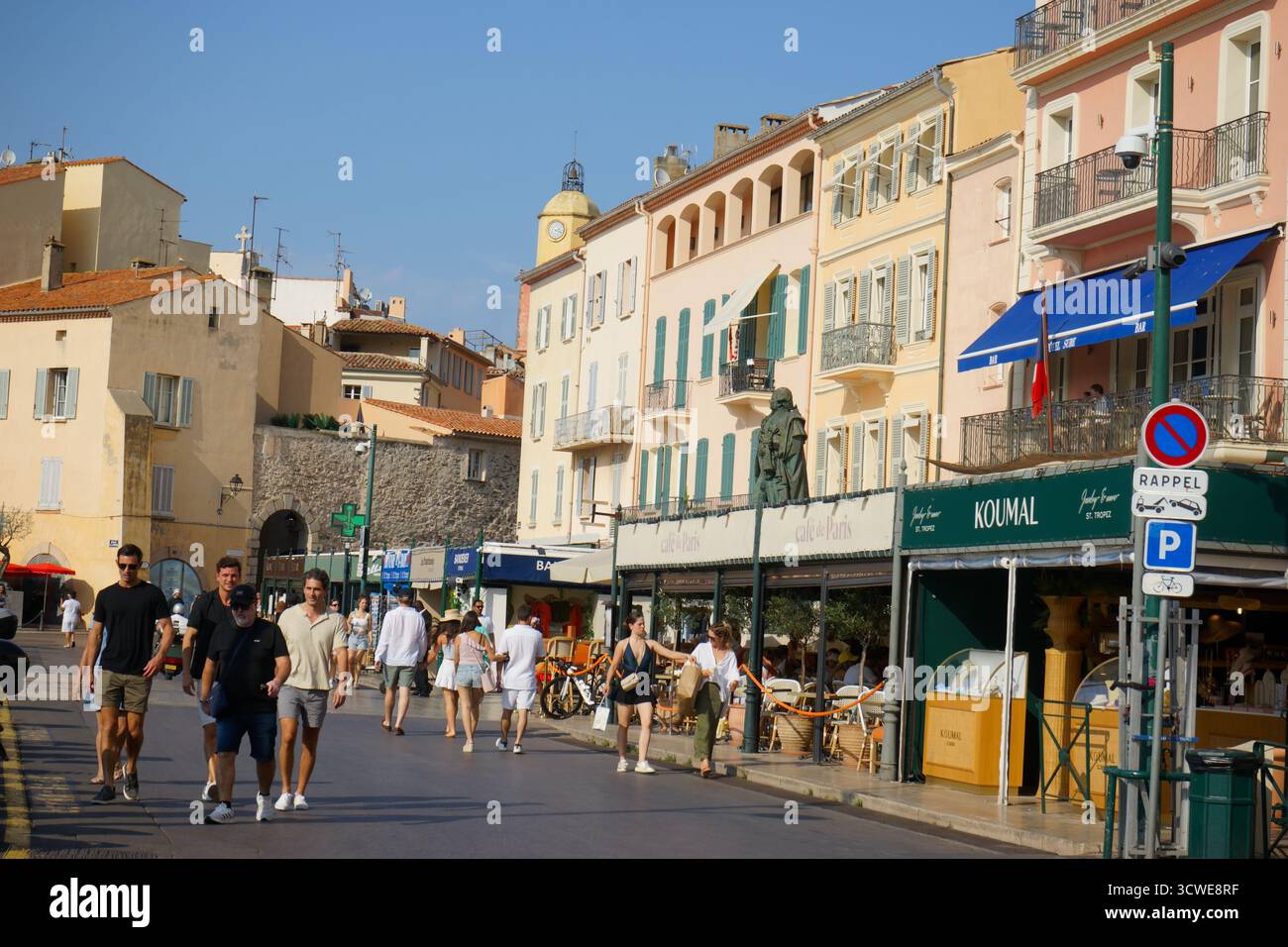 Streets of Saint-Tropez, France Stock Photo