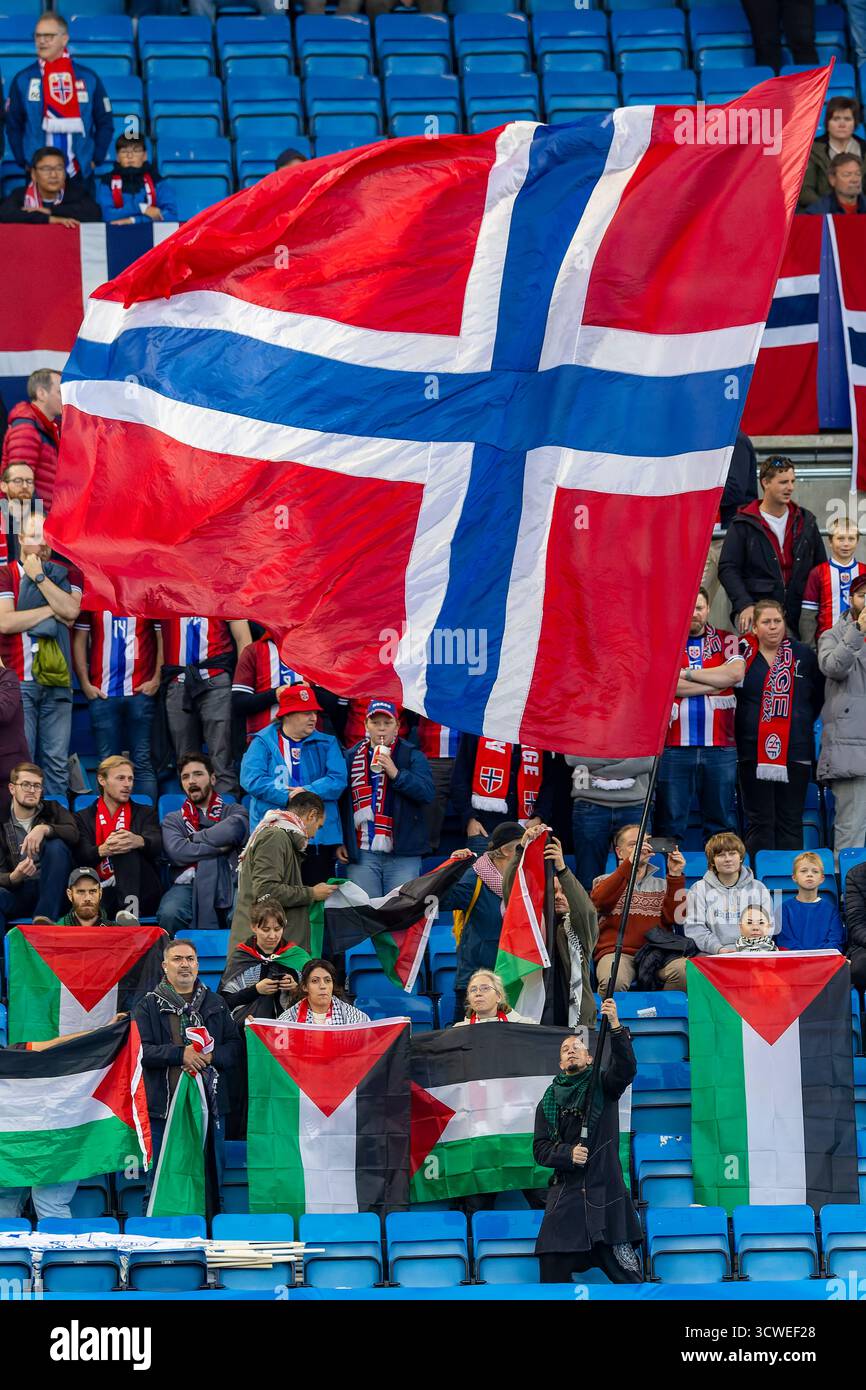 Oslo Norway 11 October 2025 Fans Show Their Support Before The Fifa Oslo Norway 11 October 2025 Fans Show Their Support Before The Fifa