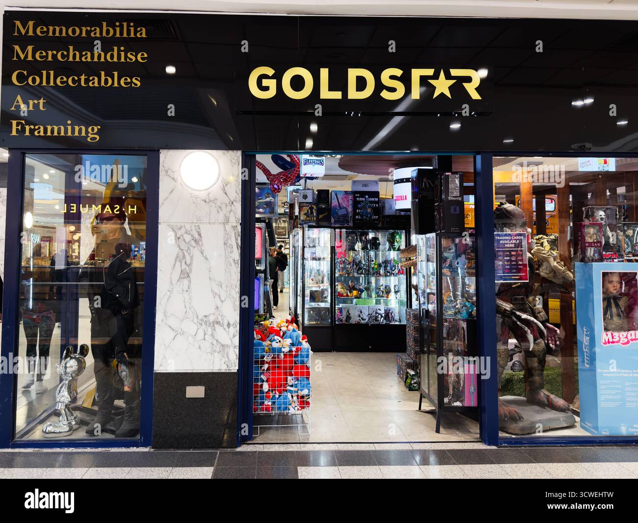 Manchester, UK - September 26, 2025: A vibrant Gold Star storefront ...