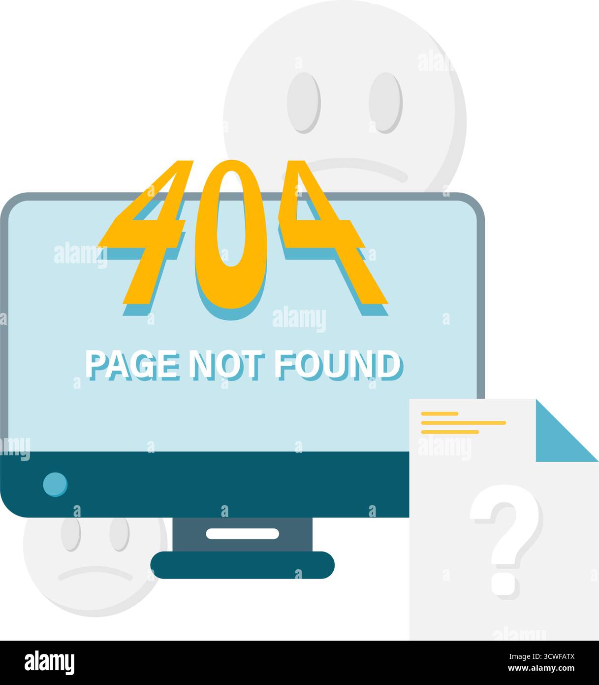 page not found Stock Vector