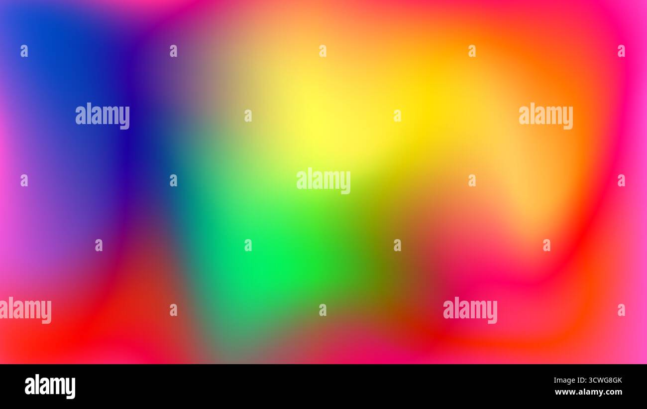 Vibrant psychedelic rainbow spectrum blur background Stock Vector