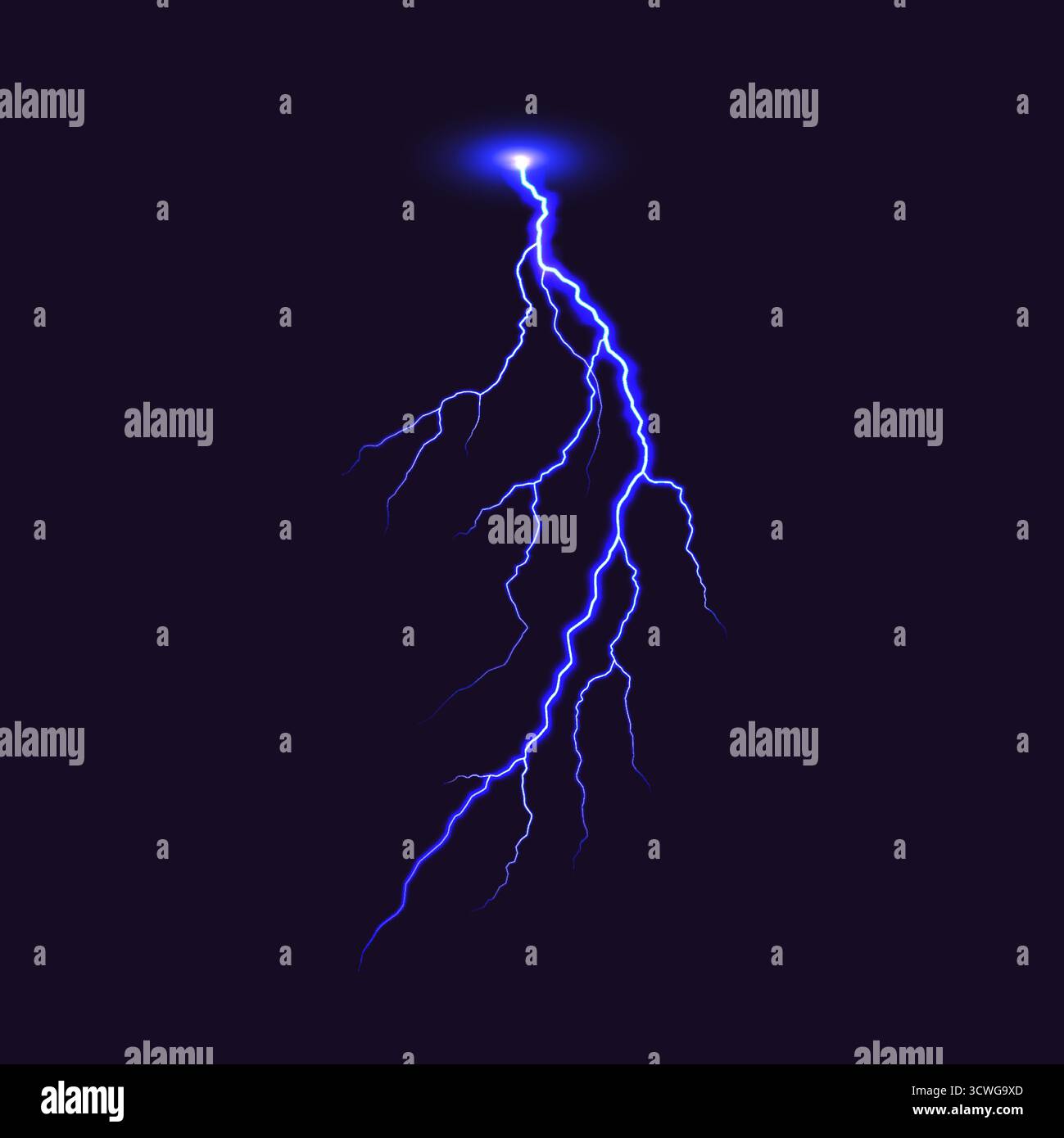 Stunning electric blue lightning bolt on dark background. Vibrant ...