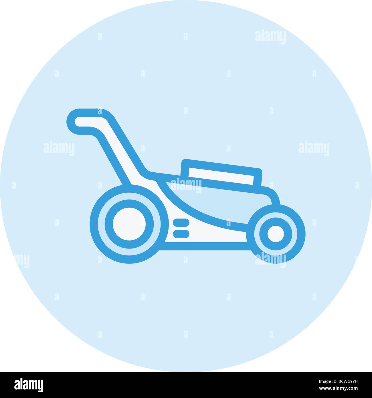 Lawn mower Vector Icon Design Illustration Stock Vector Image & Art - Alamy