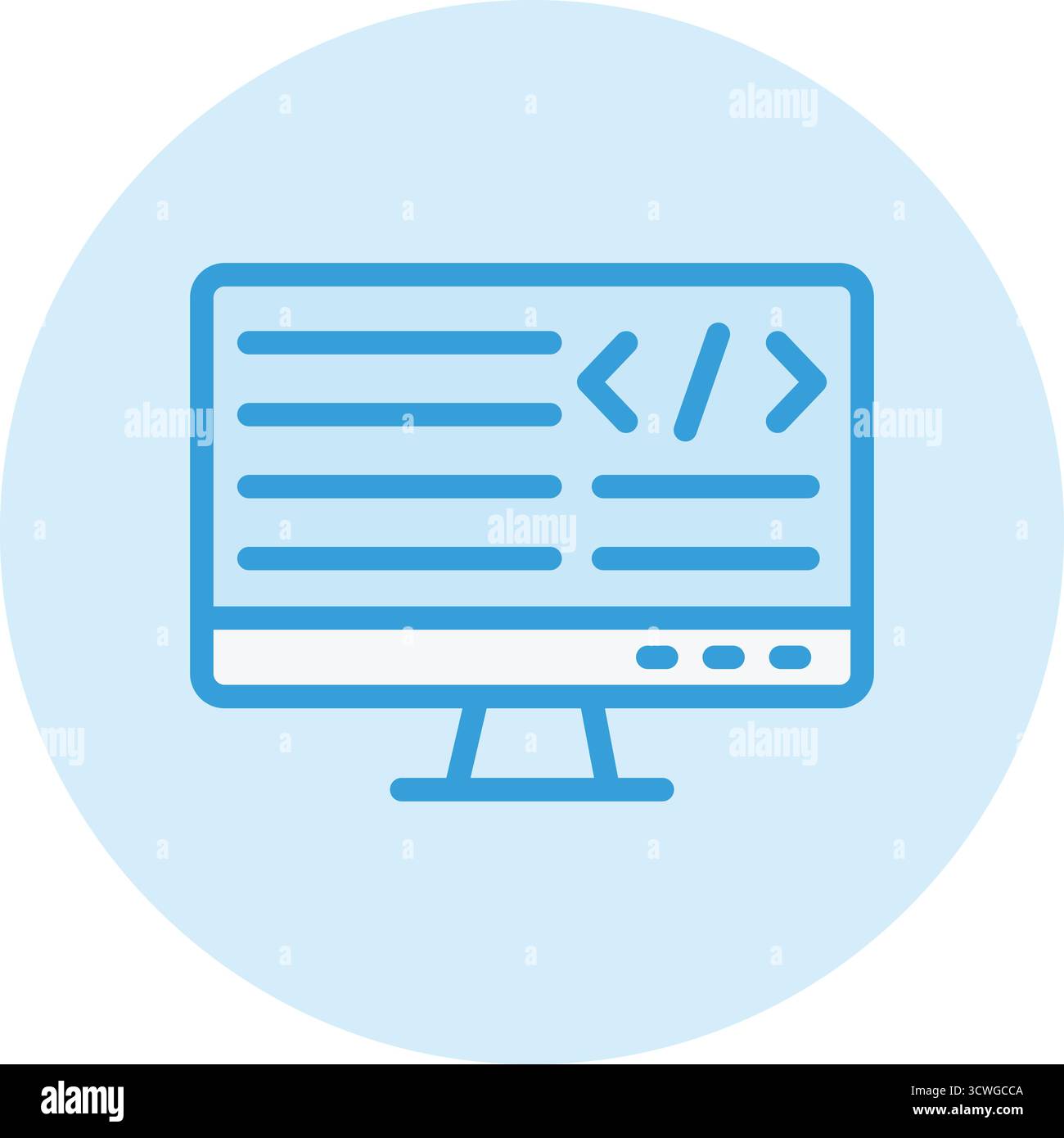 Programing Vector Icon Design Illustration Stock Vector