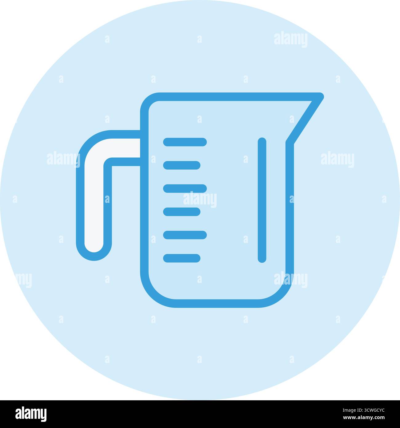 Measuring cup Vector Icon Design Illustration Stock Vector