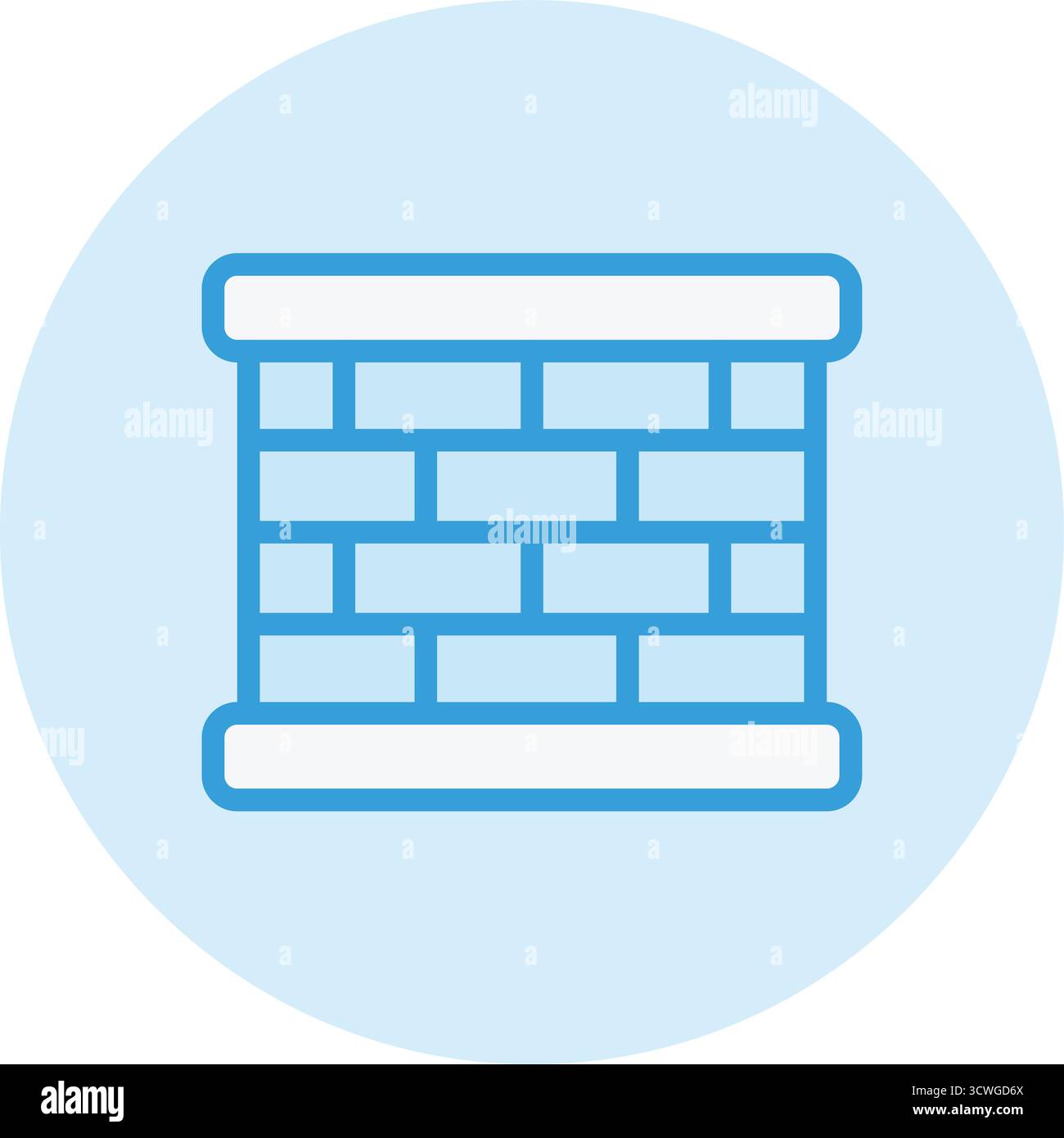 Wall Vector Icon Design Illustration Stock Vector