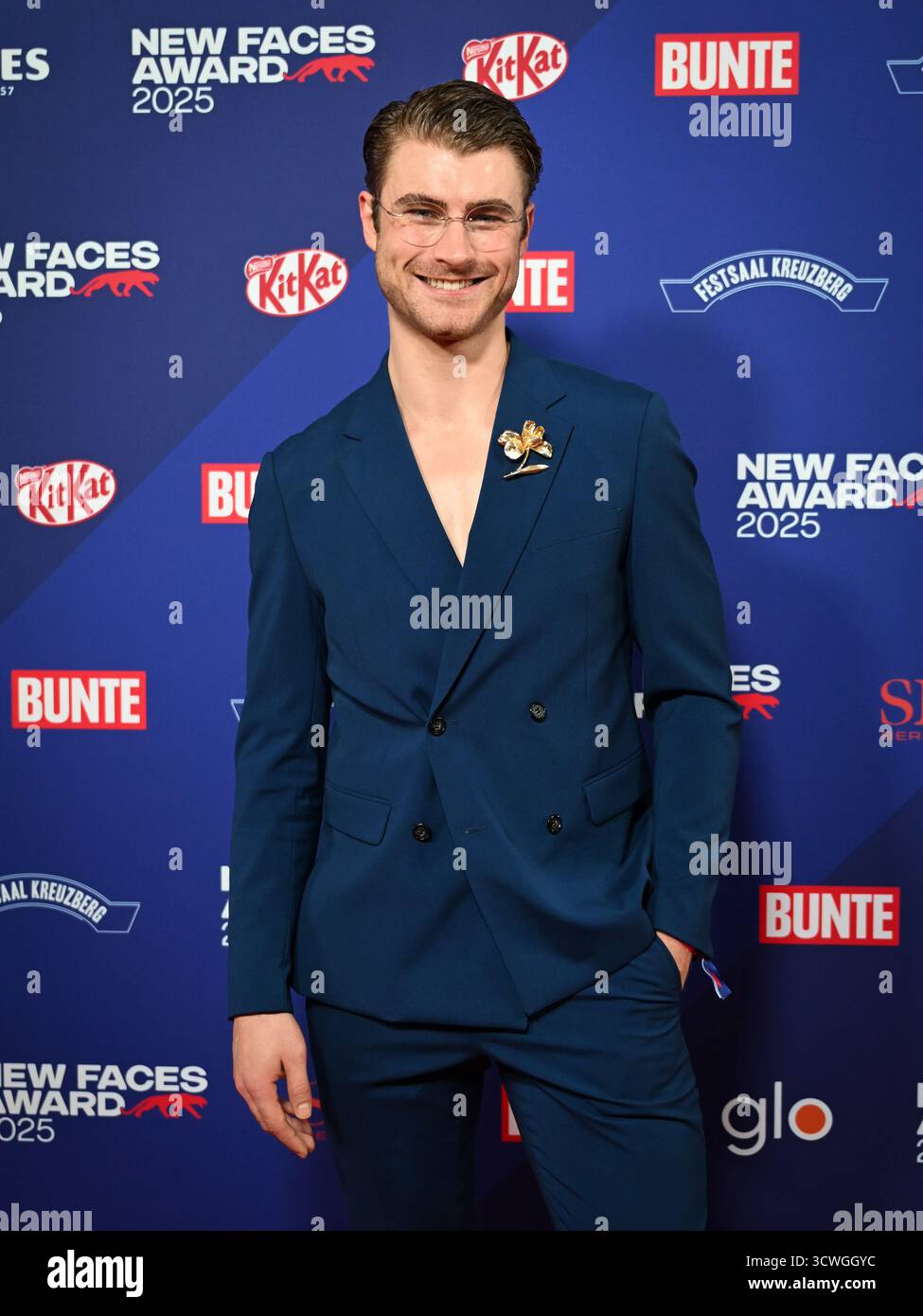 Berlin, Germany. 08th Oct, 2025. GNTM model Linus Weber attends the New ...