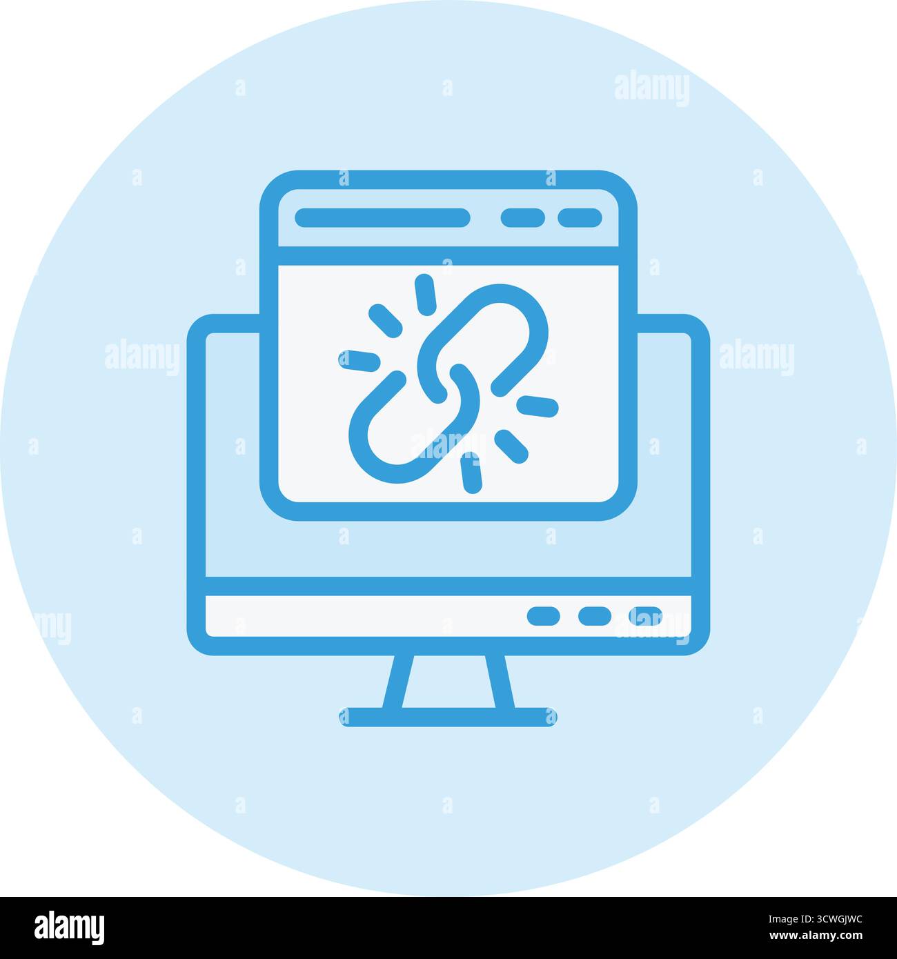 Web link Vector Icon Design Illustration Stock Vector