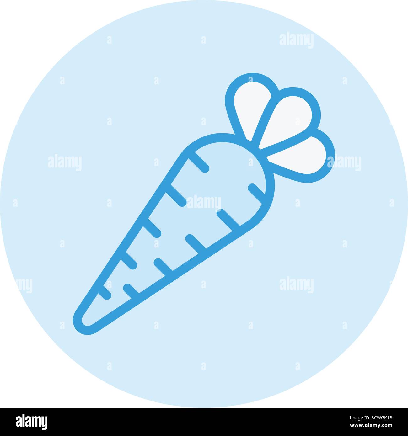 Carrot Vector Icon Design Illustration Stock Vector