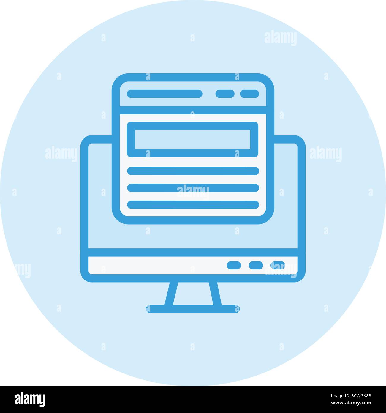 Web page Vector Icon Design Illustration Stock Vector