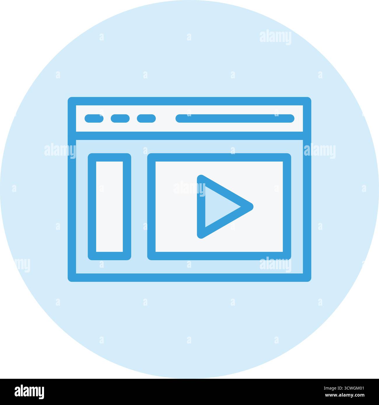 Web browser Vector Icon Design Illustration Stock Vector