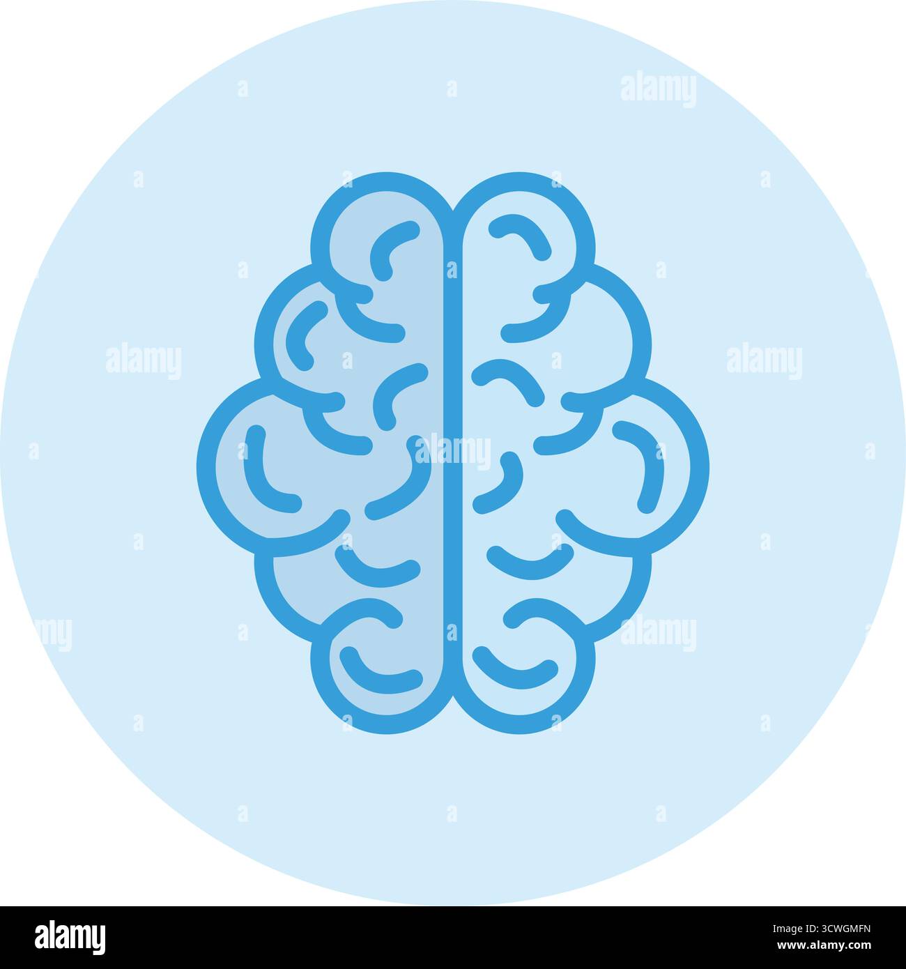 Human brain Vector Icon Design Illustration Stock Vector Image & Art ...