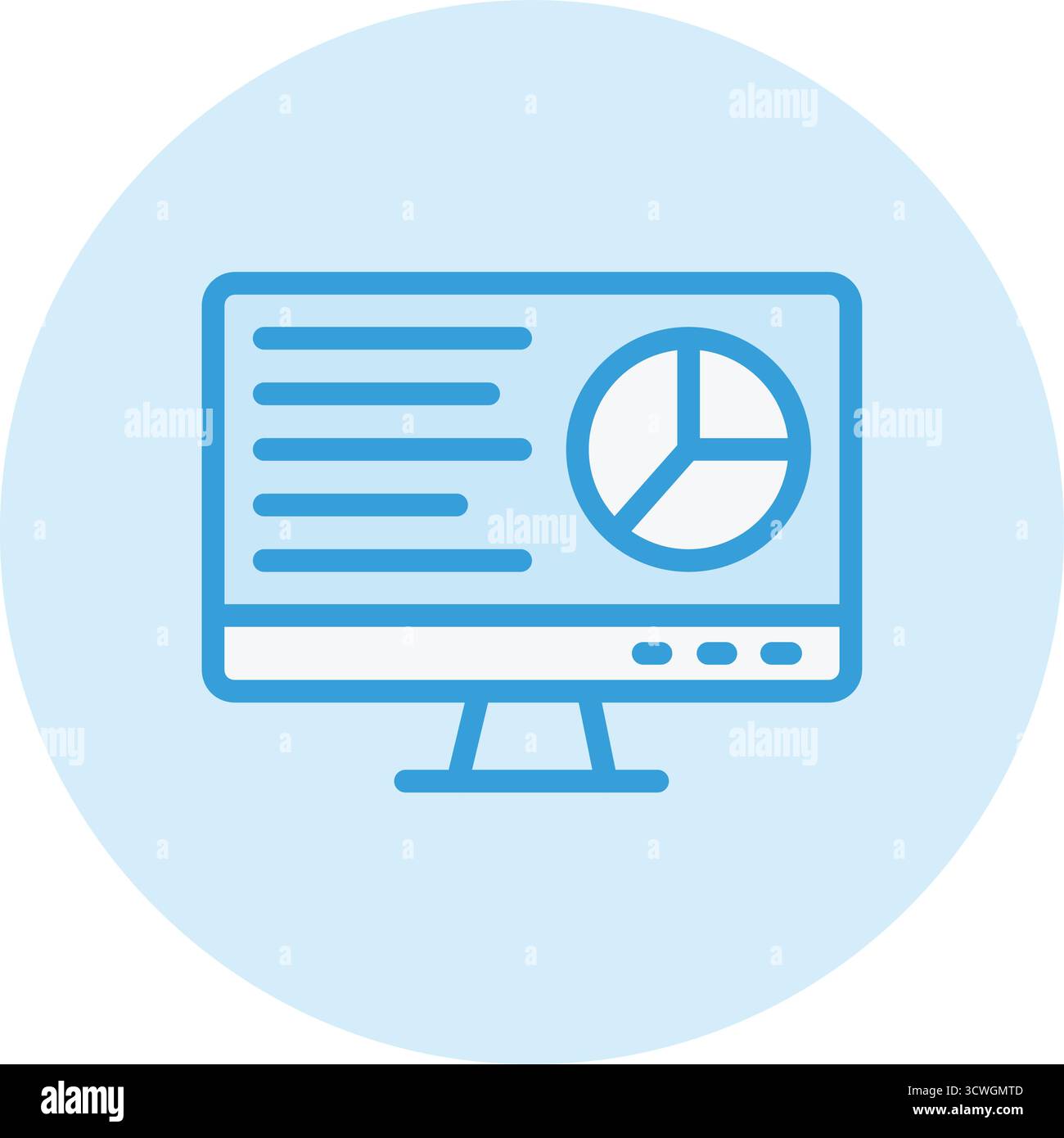 Business report Vector Icon Design Illustration Stock Vector