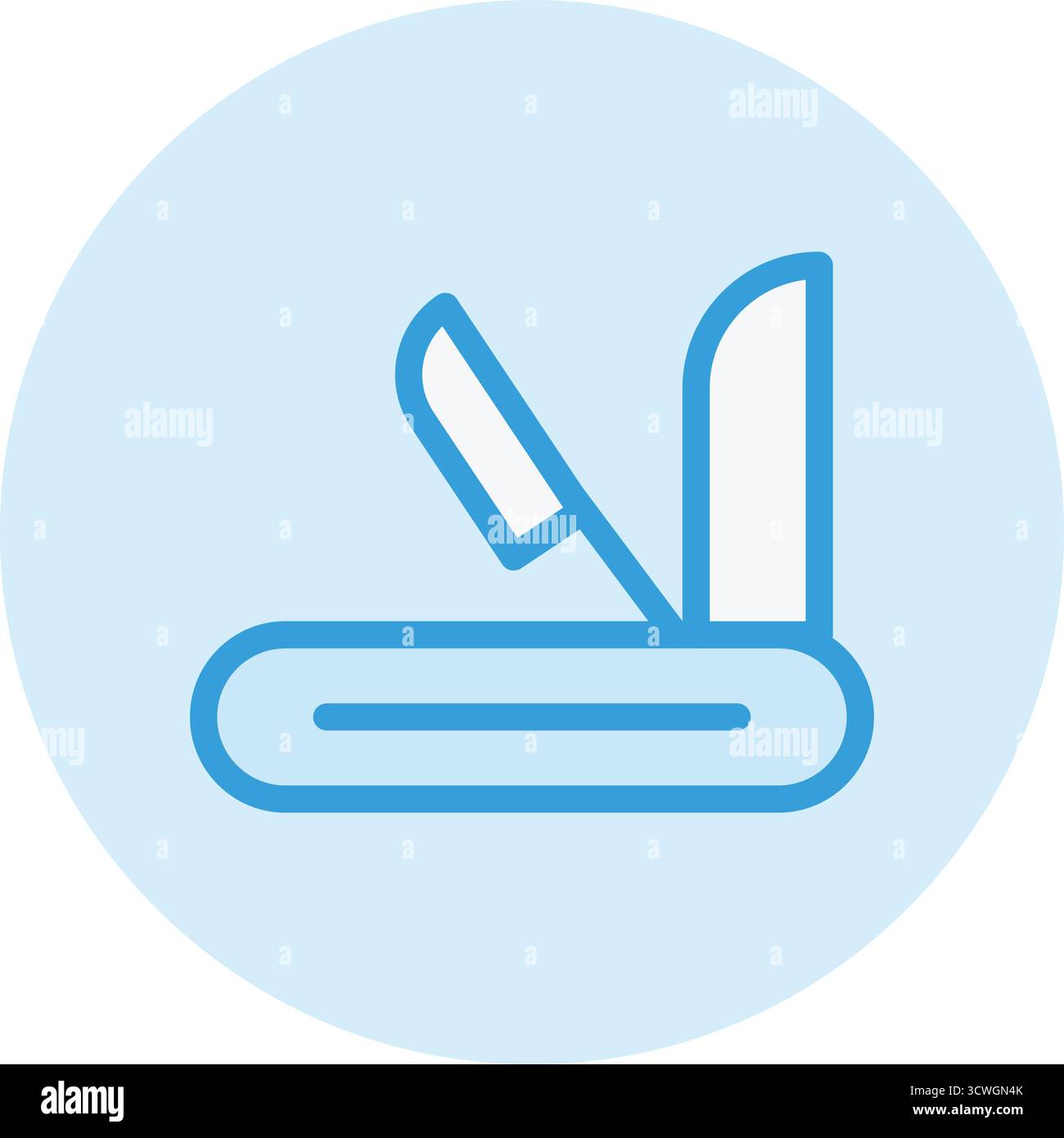 Swiss army knife Vector Icon Design Illustration Stock Vector