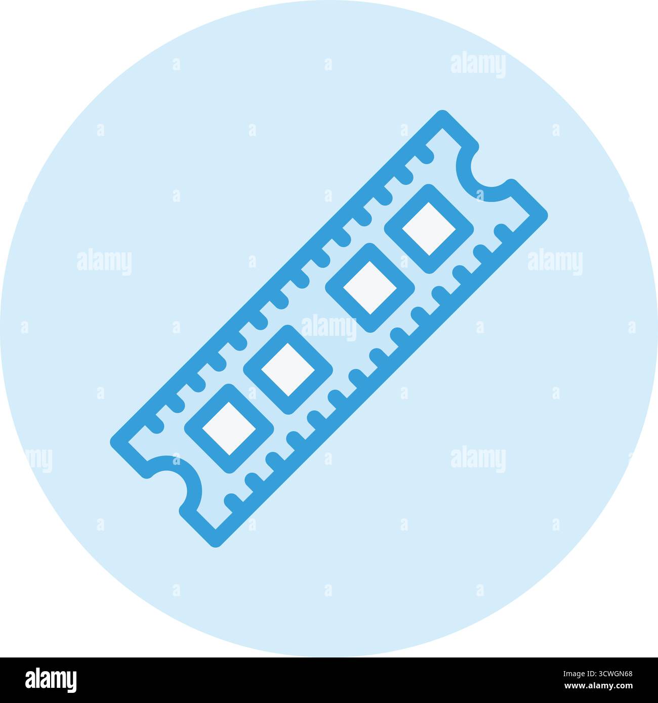 Ram Vector Icon Design Illustration Stock Vector