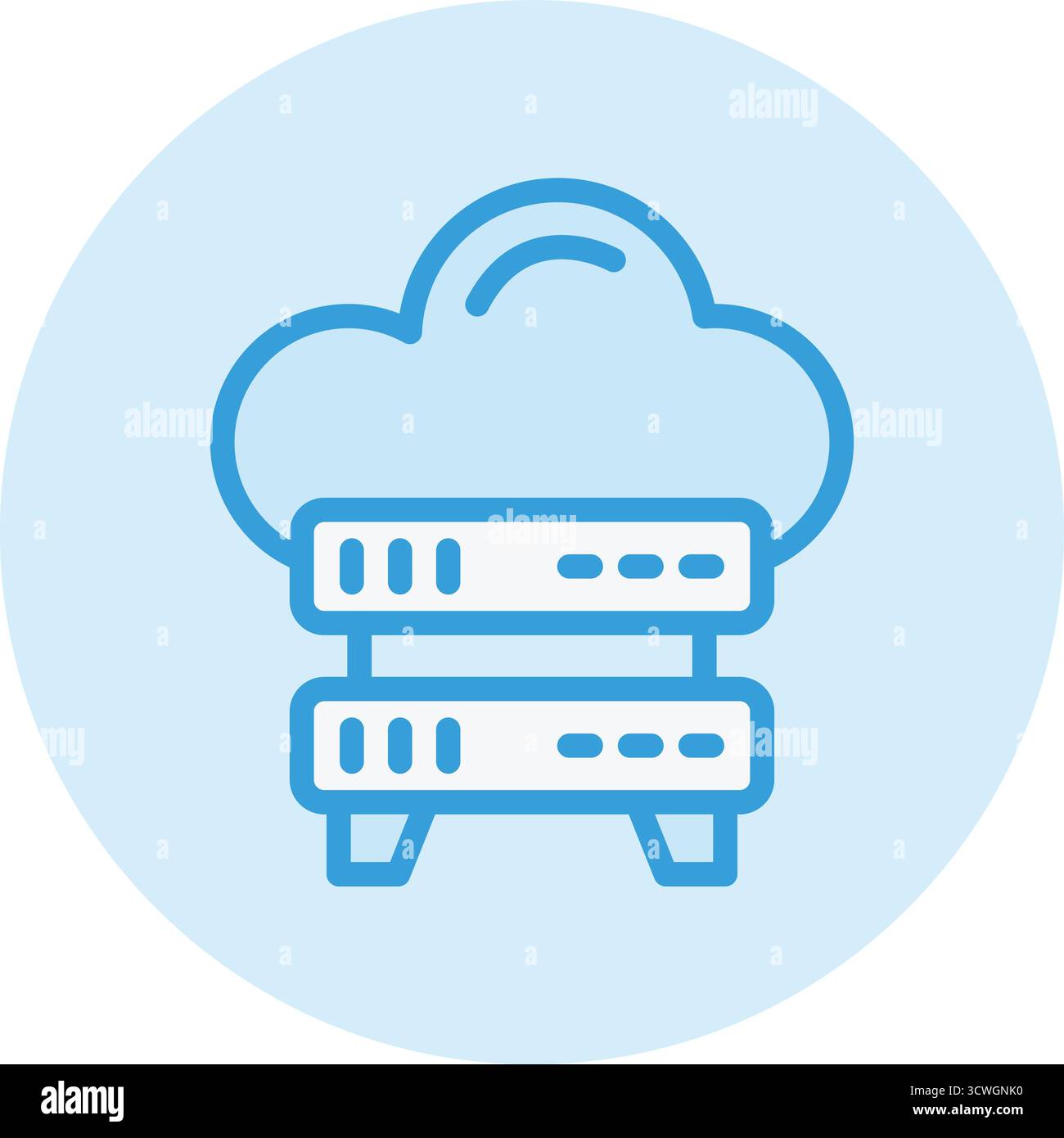 Server Storage Vector Icon Design Illustration Stock Vector