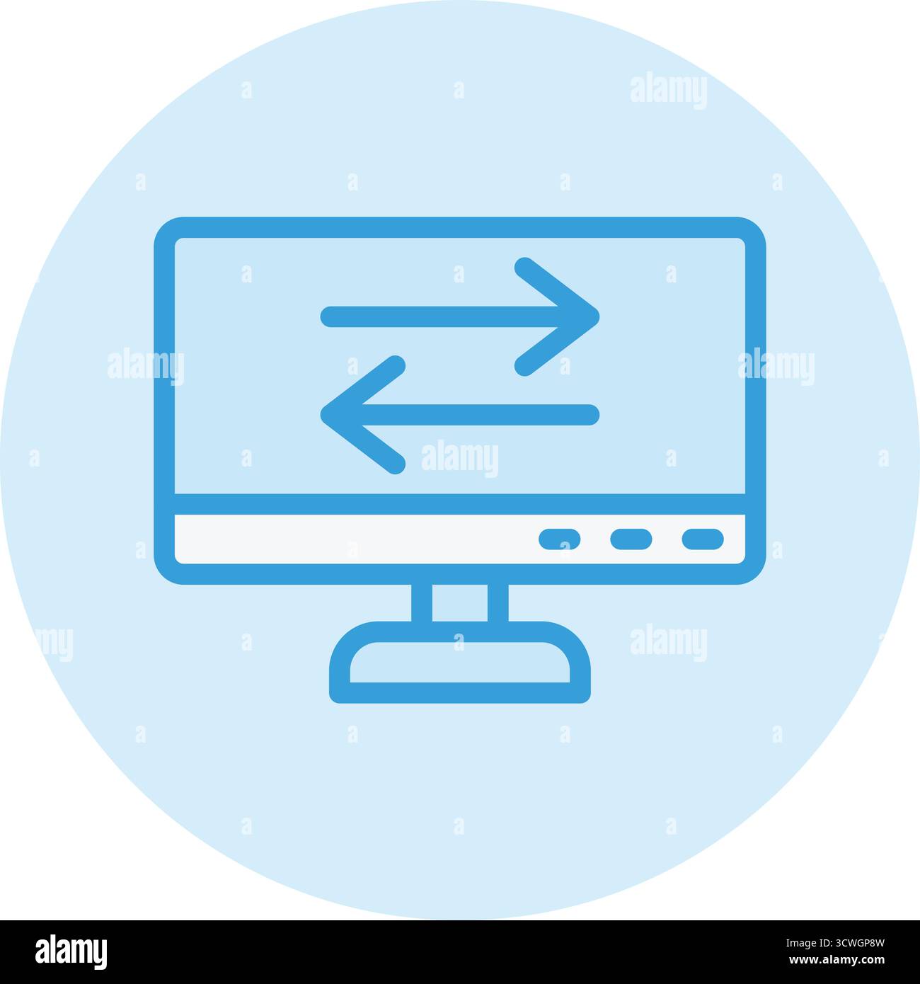 Data Transfer Vector Icon Design Illustration Stock Vector