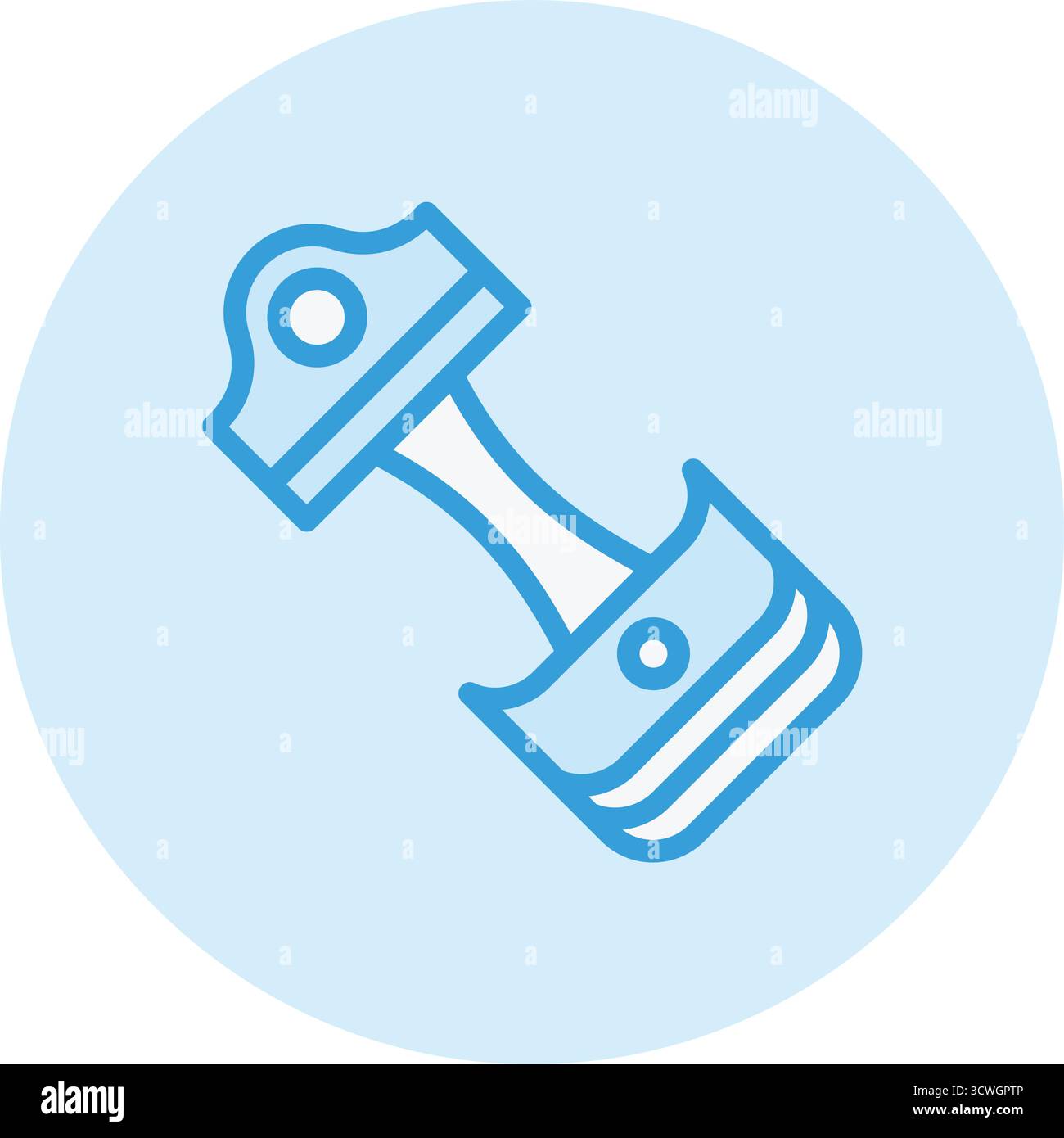 Piston Vector Icon Design Illustration Stock Vector