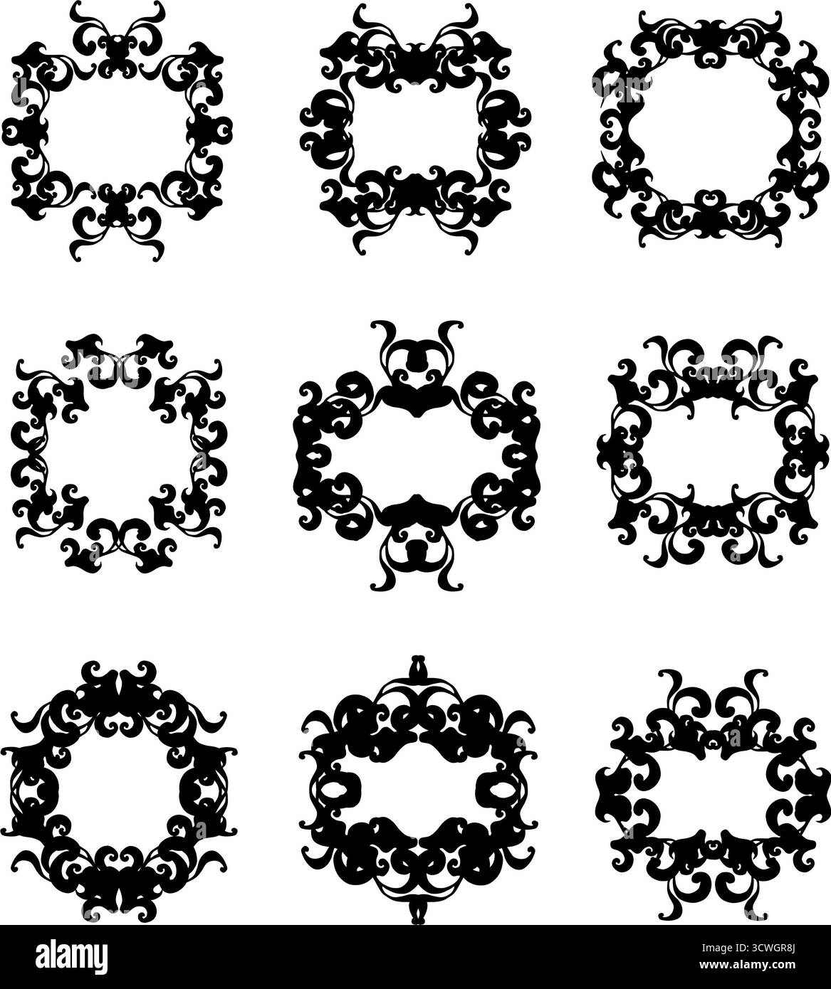 Title borders Black and White Stock Photos & Images - Alamy