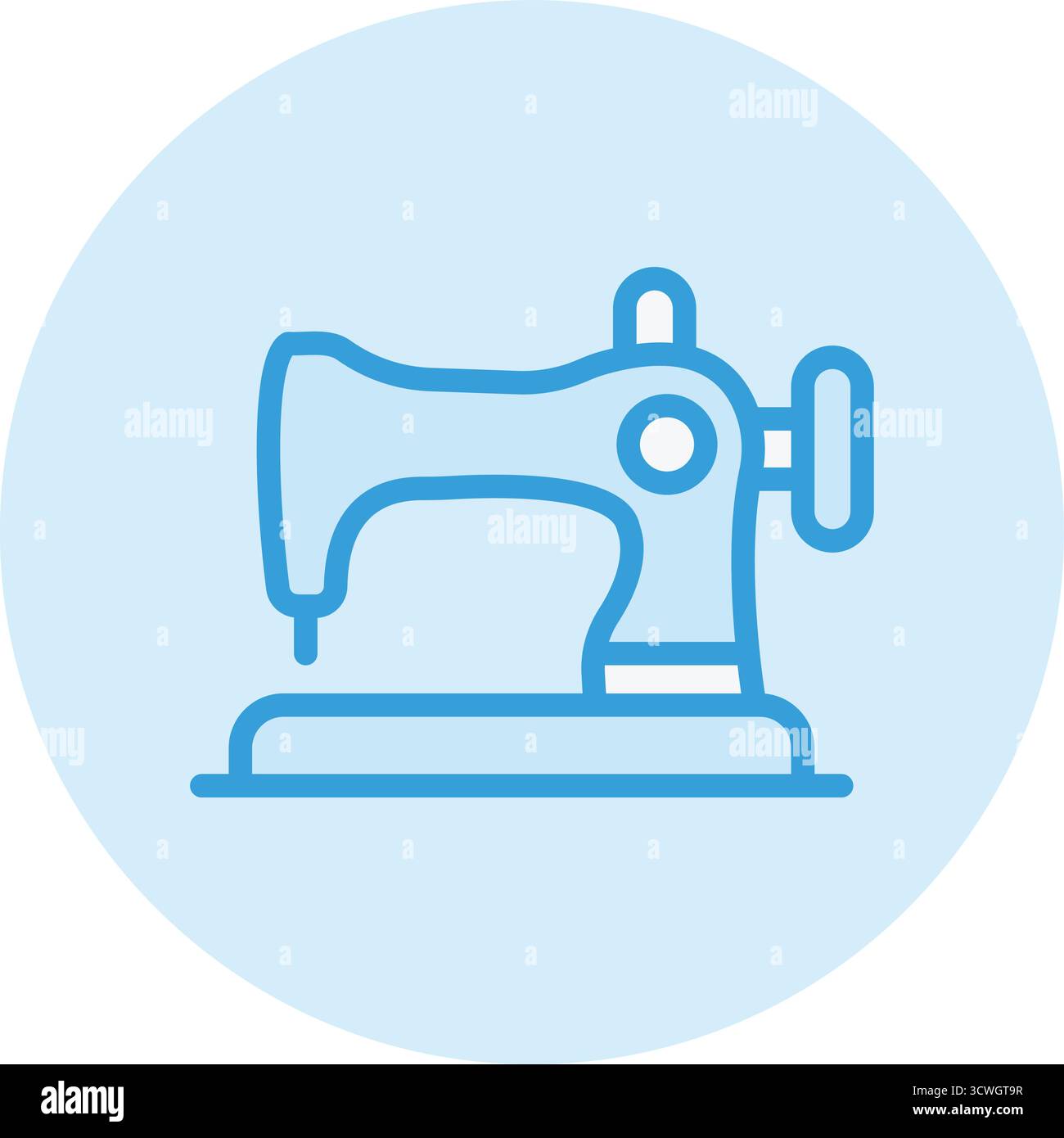 Sewing Machine Vector Icon Design Illustration Stock Vector