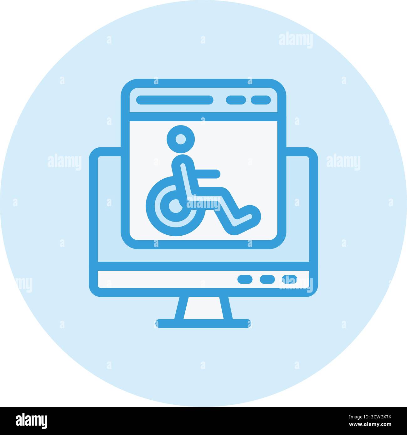 Accessability Vector Icon Design Illustration Stock Vector