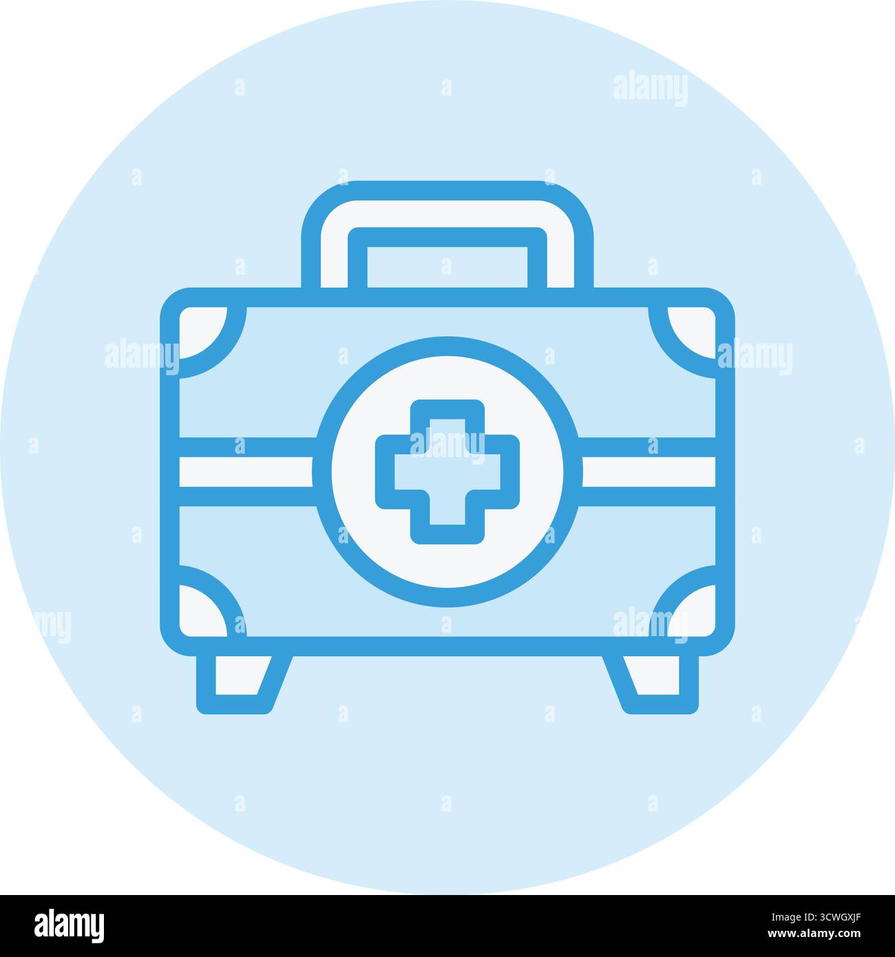 First Aid Kit Vector Icon Design Illustration Stock Vector